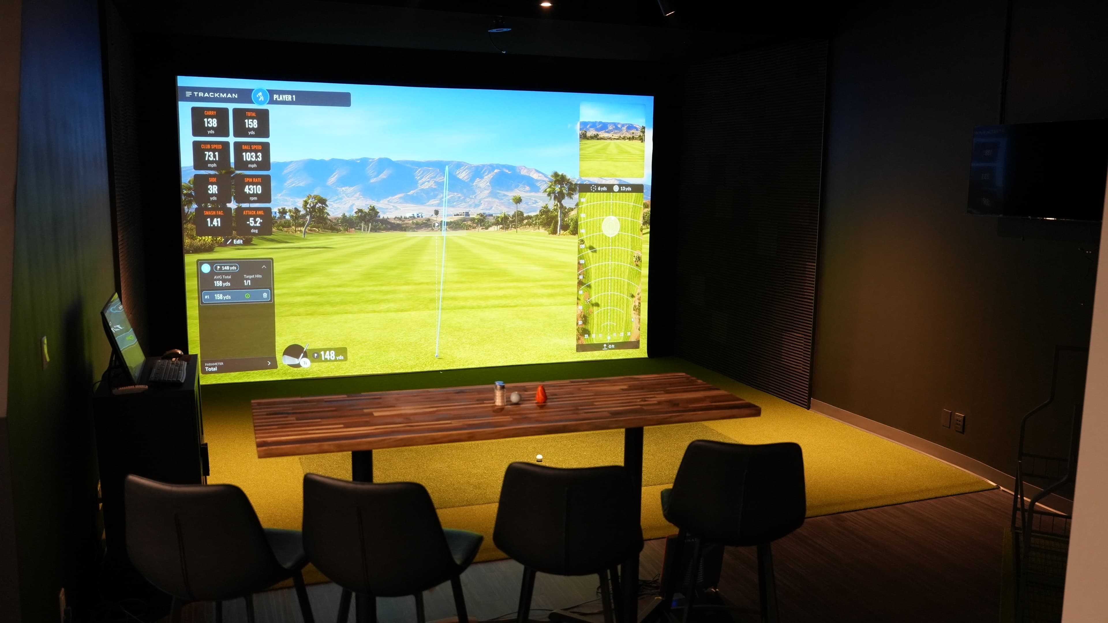 Semi-Private Bay golf simulator