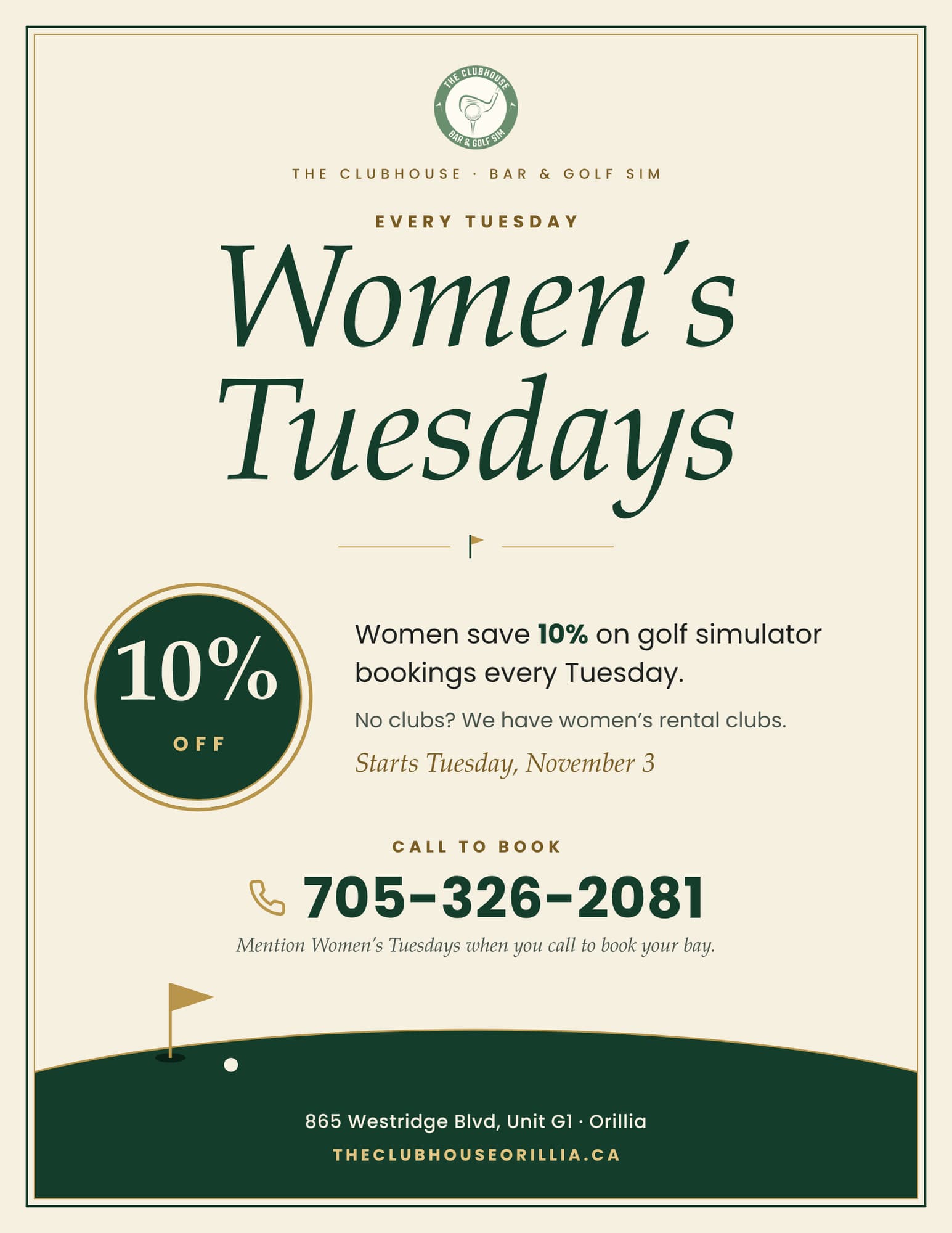 Women's Tuesdays flyer