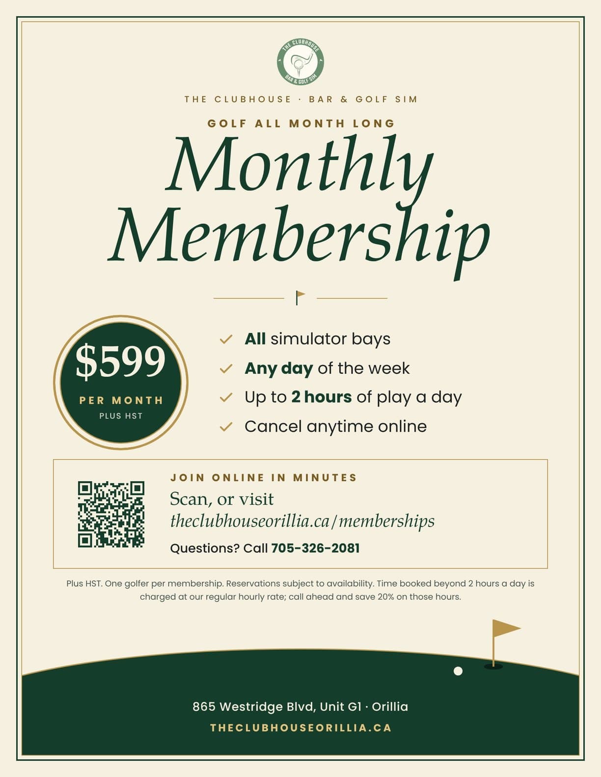Monthly Membership flyer
